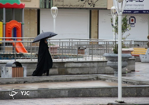 اولین بارش پاییزی در سمنان
