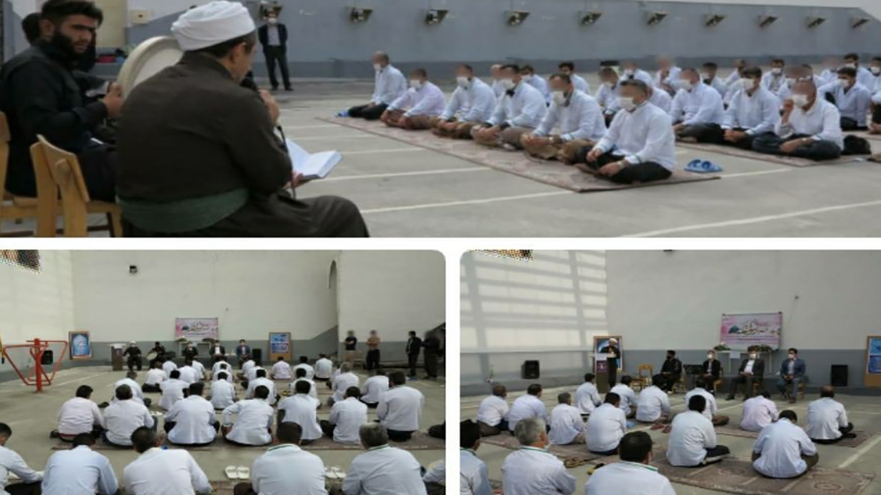برگزاری مراسم مولودی خوانی در زندان مهاباد