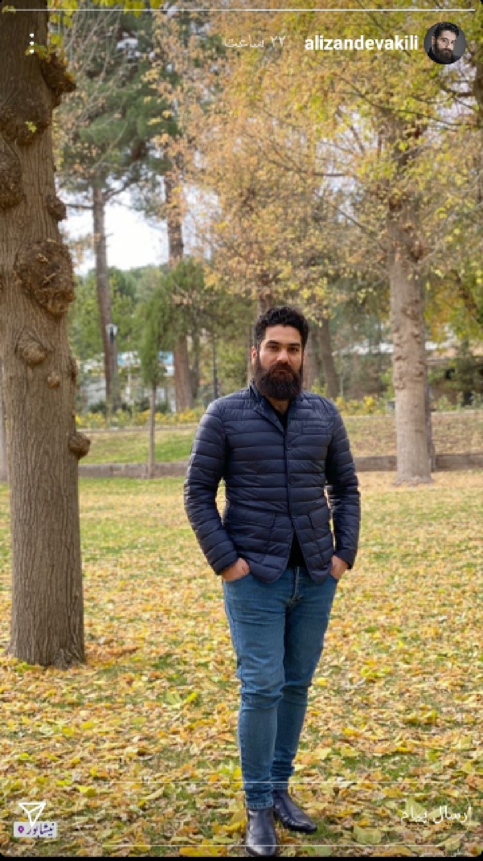 علی زندوکیلی در پاییز نیشابور