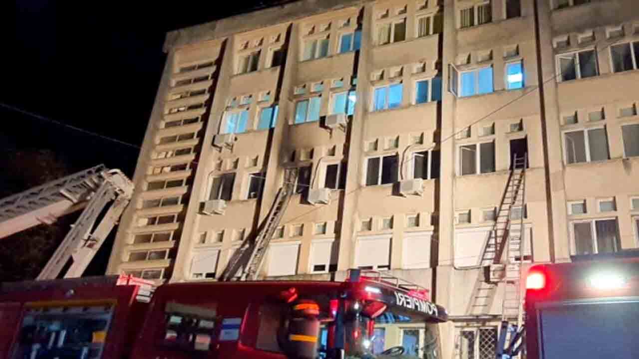 آتش سوزی در رومانی