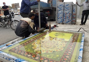 ساخت قاطع های حرم حضرت زینب (س)در آبادان
