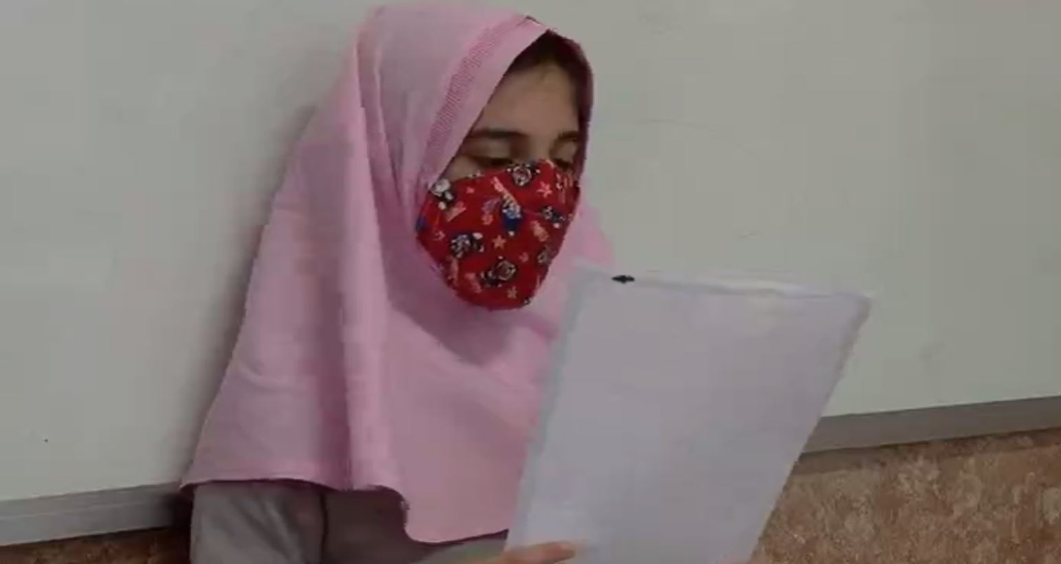 دل نوشته کرونایی دانش آموز مراغه‌ای برگزیده ملی شد