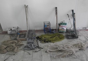 دستگیری دو گروه متخلف زنده گیری سهره طلایی در شهرستان مشگین شهر