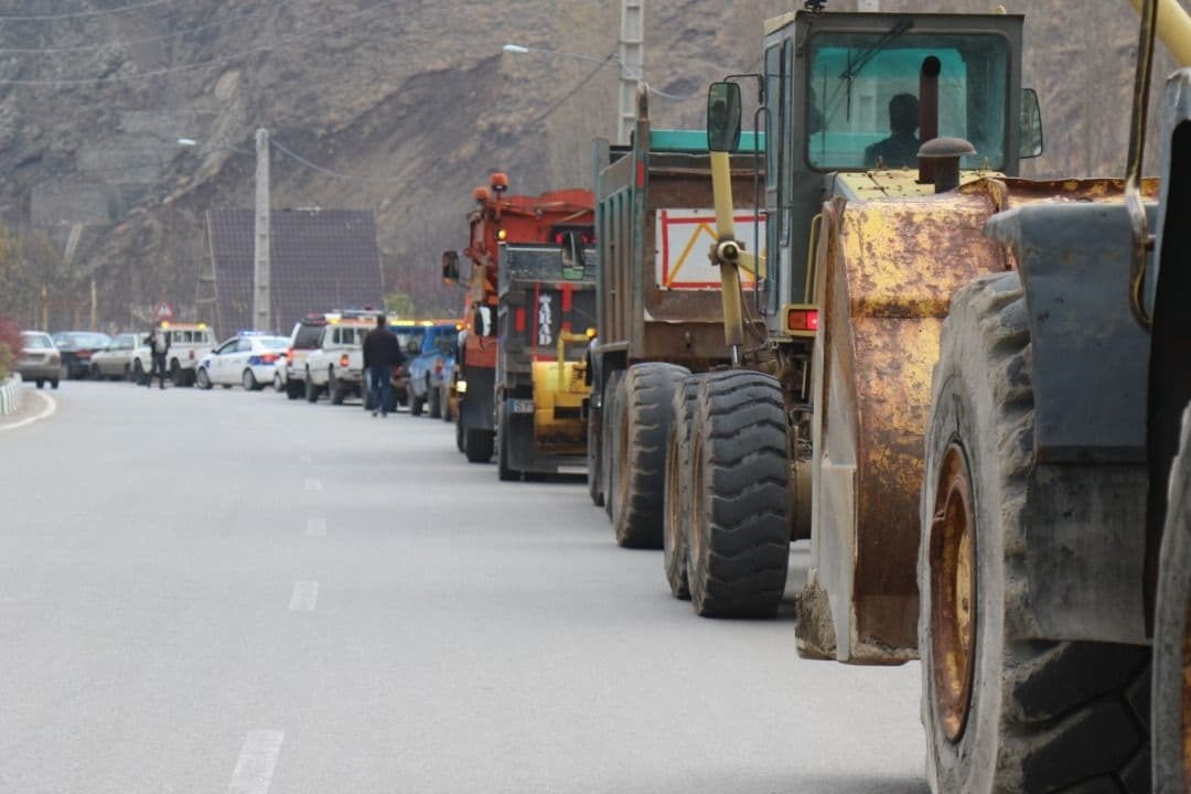 برگزاری مانور ستاد برف روبی شهرداری اوشان، فشم، میگون