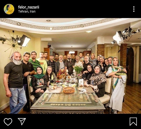 جمع دوست داشتنی اما بدون ماسک در اینستاگرام خانم بازیگر!
