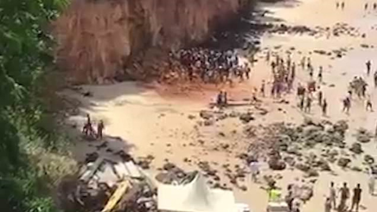 دفن زنده زنده خانواده برزیلی بر اثر ریزش صخره