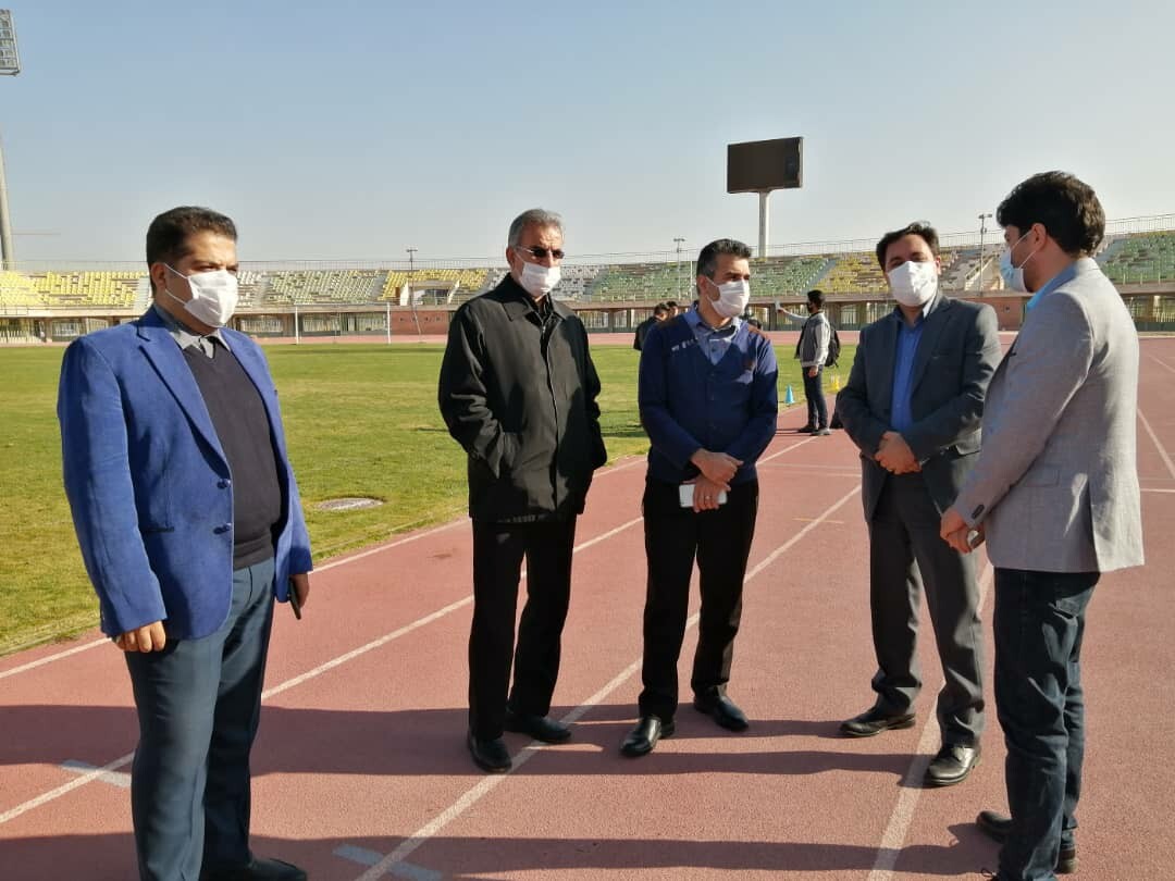برگزاری تست آمادگی جسمانی داوران فوتبال کرمان با حضور علیرضا سهرابی