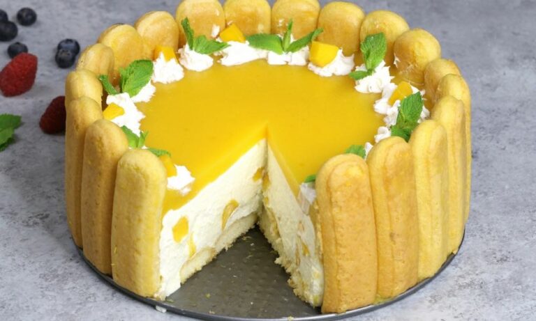 طرز تهیه دسر یخچالی شارلوت یا رویال بدون فر