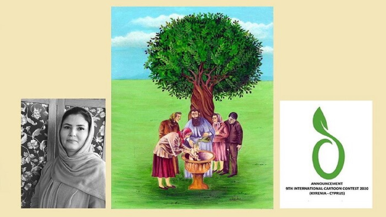 درخشش کارتونیست اردبیلی در جشنواره بین‌المللی قبرس