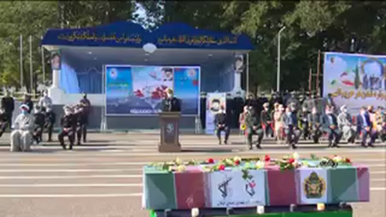 پیکر شهید تازه تفحص شده دوران دفاع مقدس در رشت تشییع شد