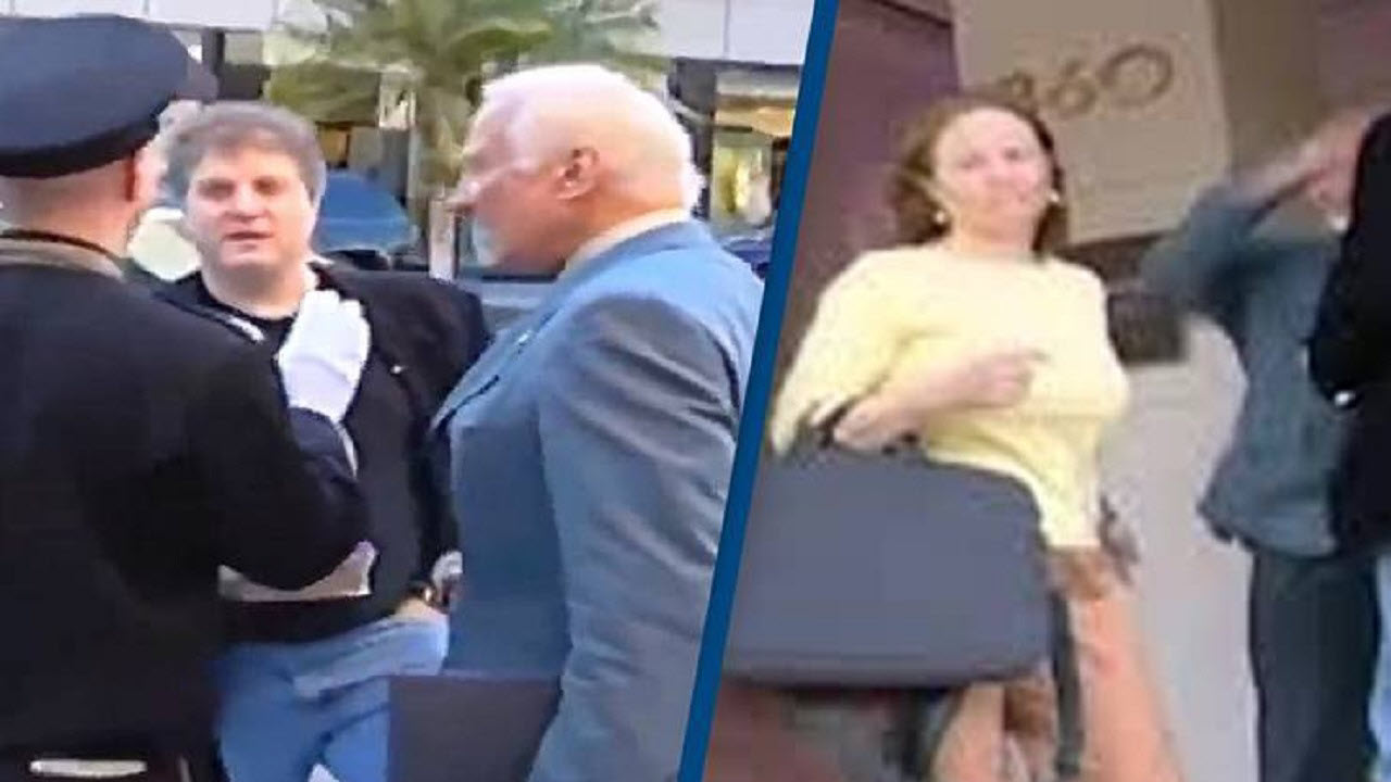 کوبیدن مشت توسط فضانورد ماه به صورت خبرنگار!