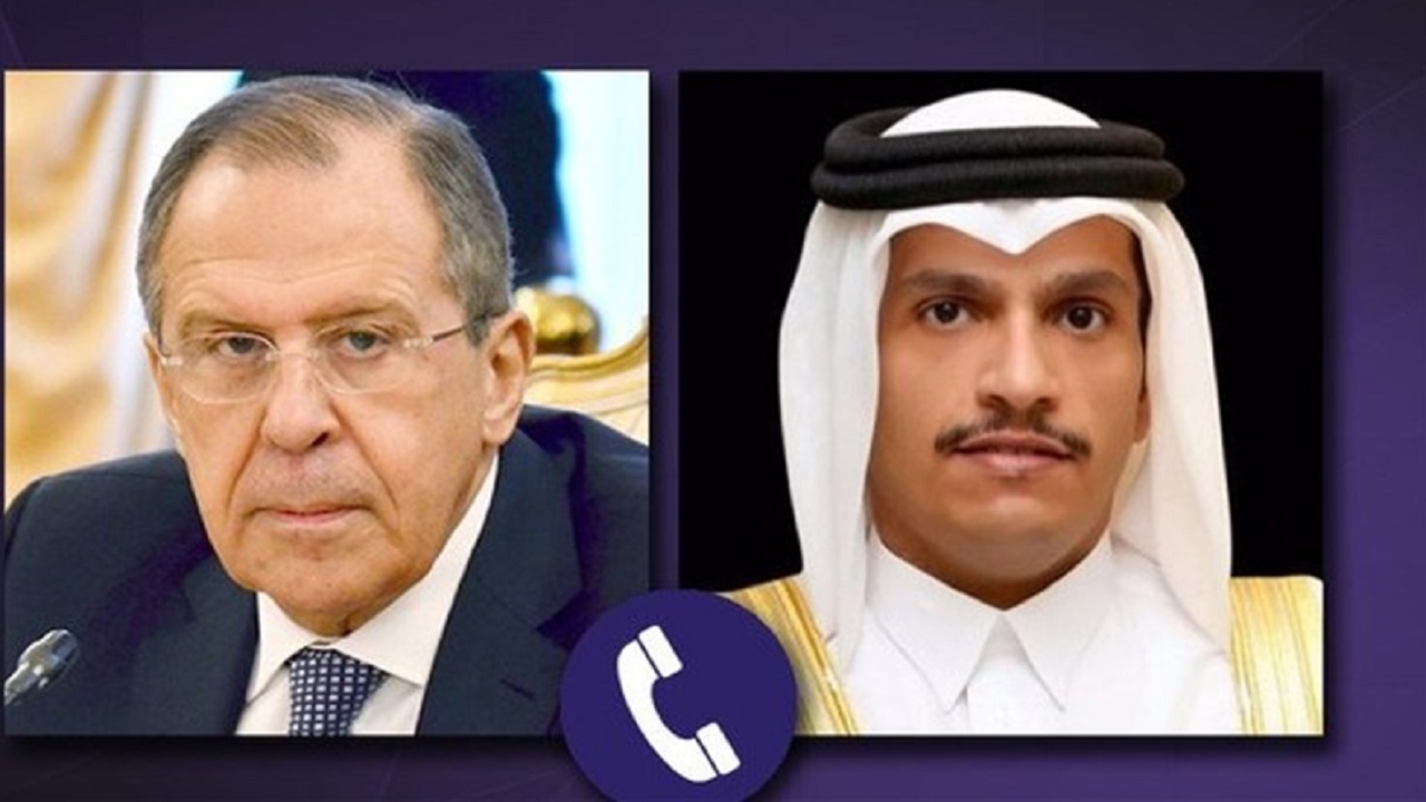 گفتگوی تلفنی وزرای خارجه روسیه و قطر با محوریت سوریه و لیبی