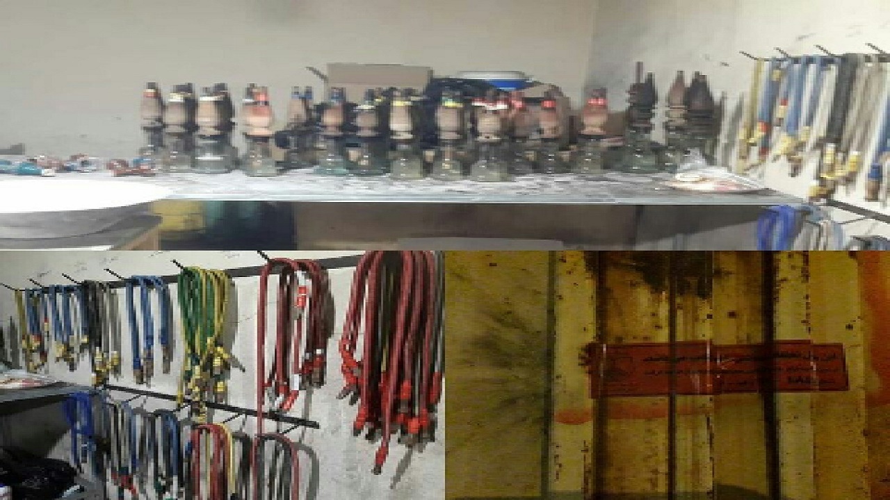 مهر و موم چهار واحد قلیانی در خمینی شهر