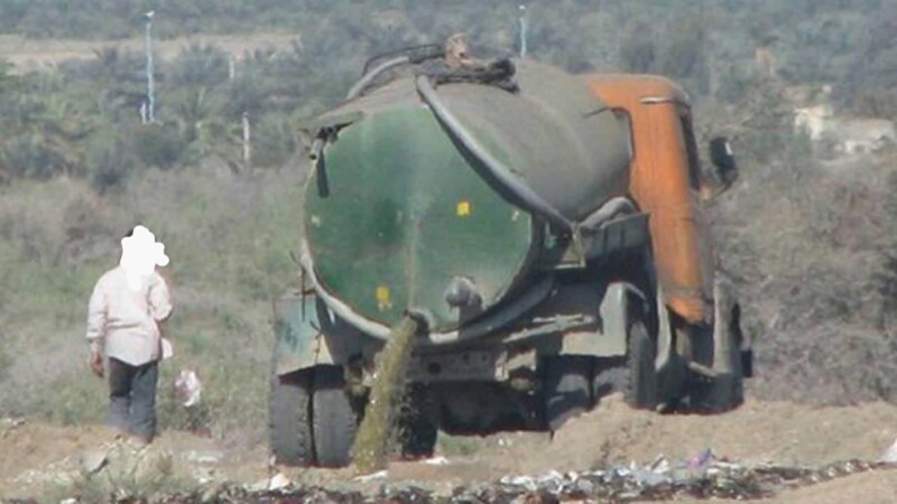 راننده تخلیه کننده فاضلاب در گلوگاه دستگیر شد
