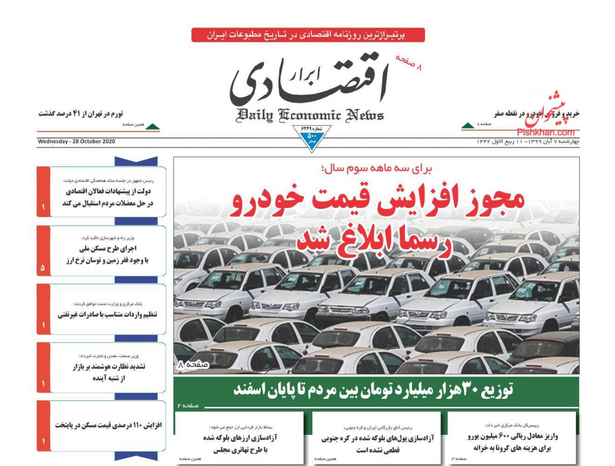 وعده خبرهای خوش به سهامداران/ مجوز افزایش قیمت خودرو رسما ابلاغ شد/ سقوط ادامه&zwnj;دار شاخص بورس