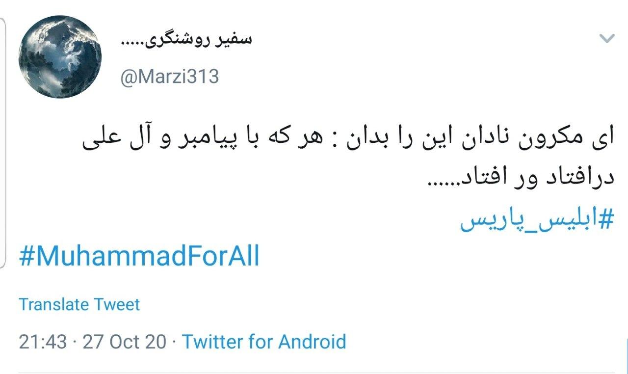 جهان اسلام در انتظار عذرخواهی مکرون خبیث میماند
