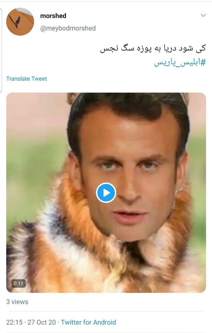 جهان اسلام در انتظار عذرخواهی مکرون خبیث میماند