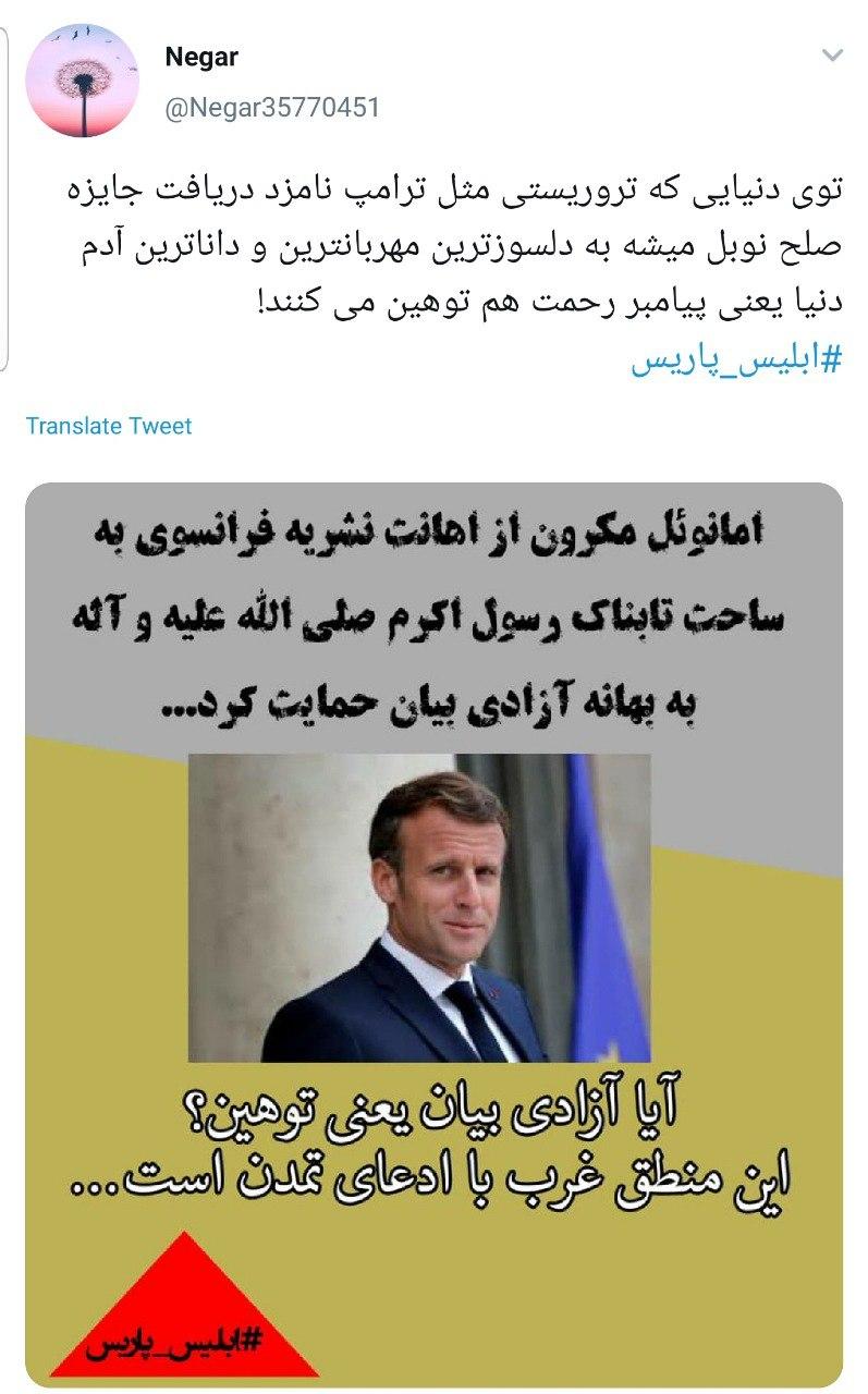 جهان اسلام در انتظار عذرخواهی مکرون خبیث میماند