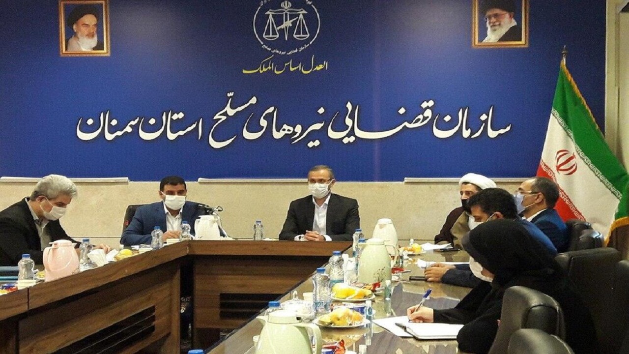 بیش از ۱۶ جرم شایع در نیروهای مسلح استان سمنان مورد بررسی قرارگرفت