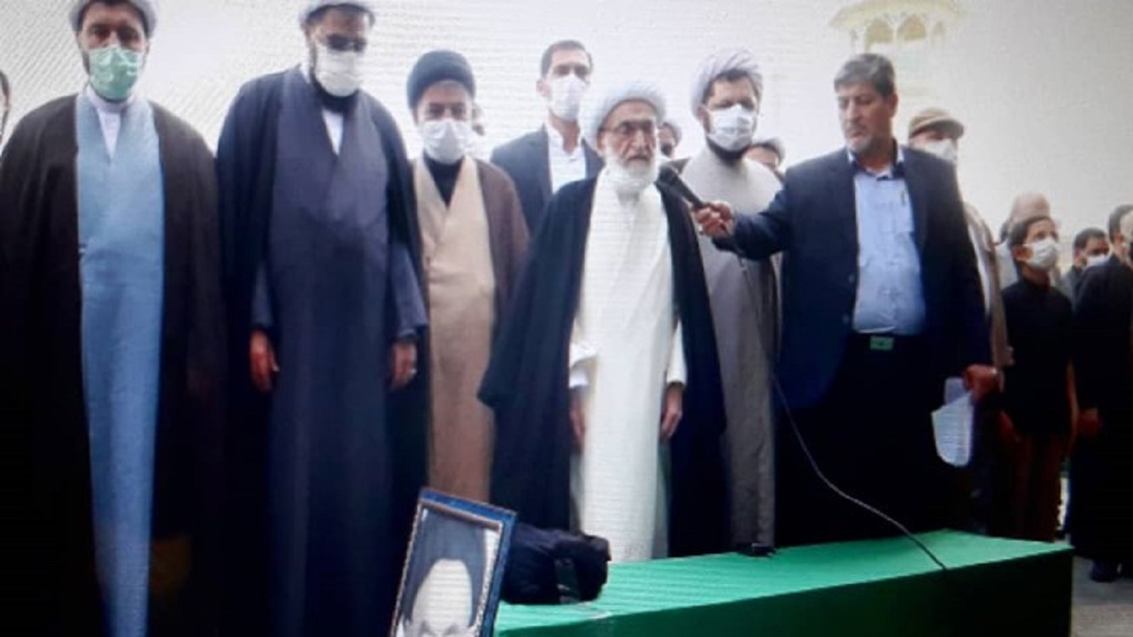 پیکر امام جمعه ملایر در قم تشییع شد