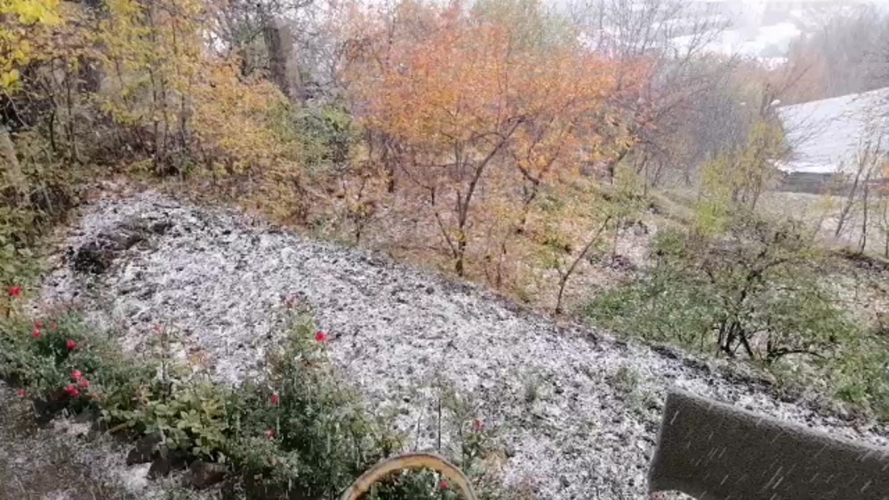 برف «روستای آتان» را سفیدپوش کرد + فیلم