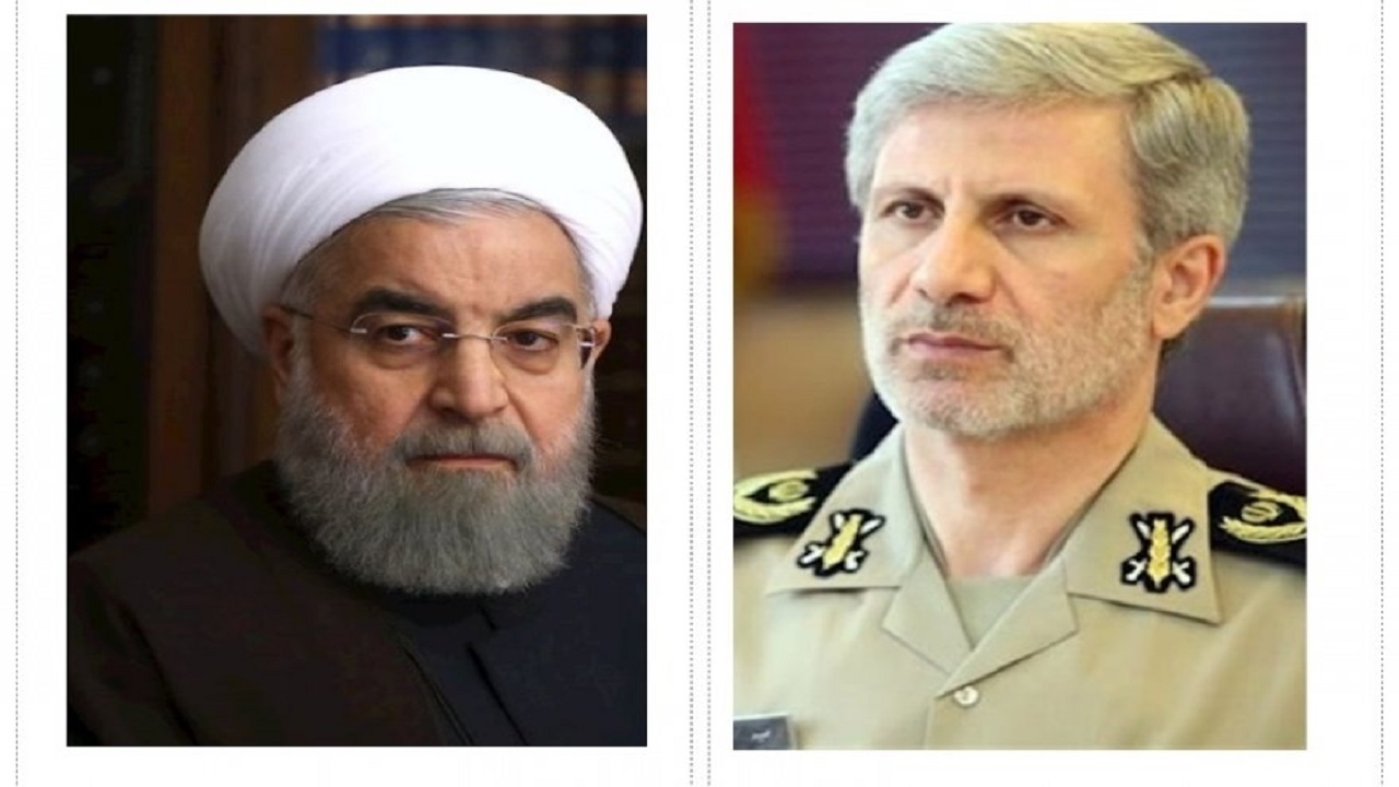 پیام تسلیت وزیر دفاع در پی درگذشت برادر همسر رئیس جمهور