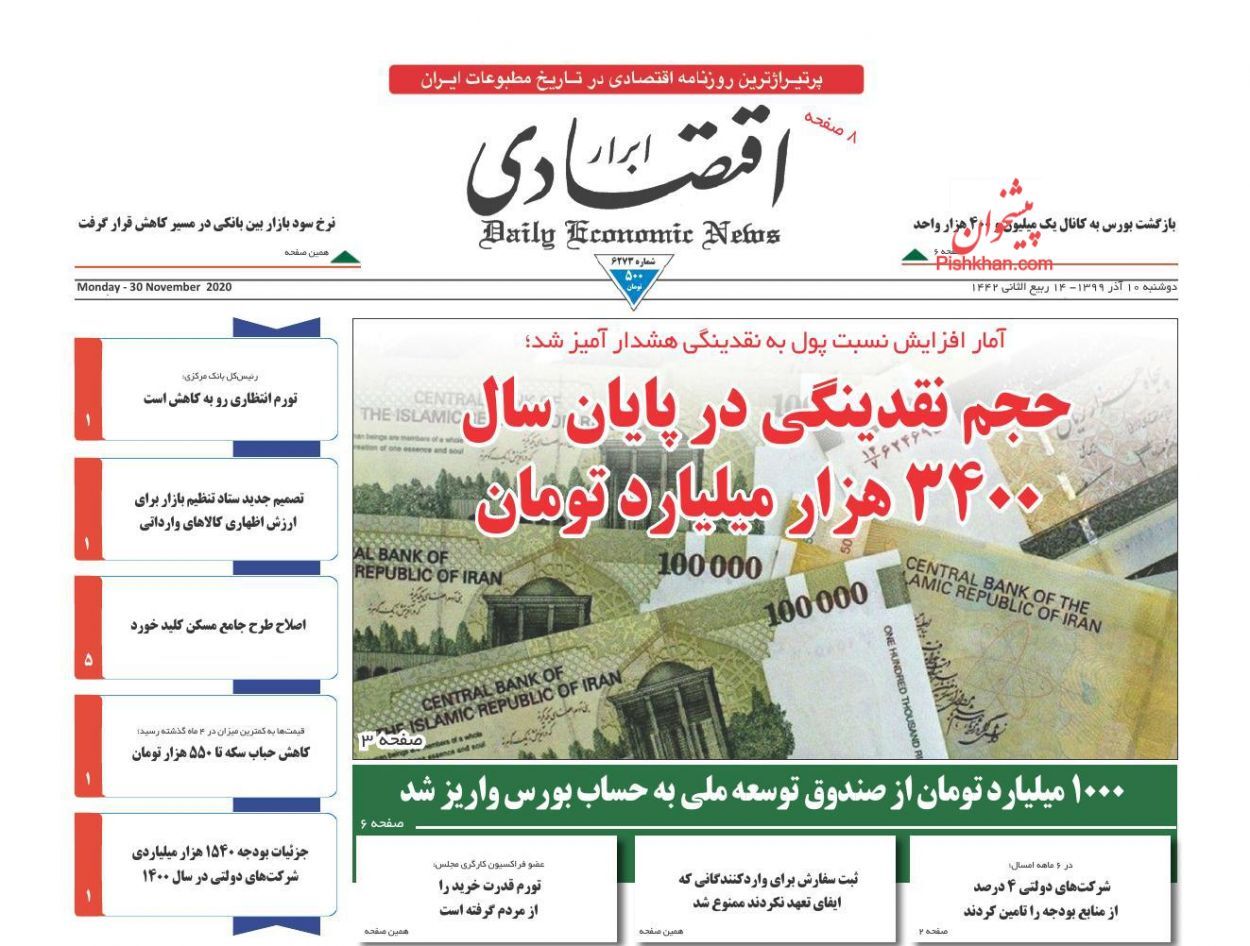 قیمت مسکن در پایتخت نزولی شد؟/ اصلاح قانون ۹۰ ساله تجارت/ نجات بورس با منابع صندوق توسعه ملی
