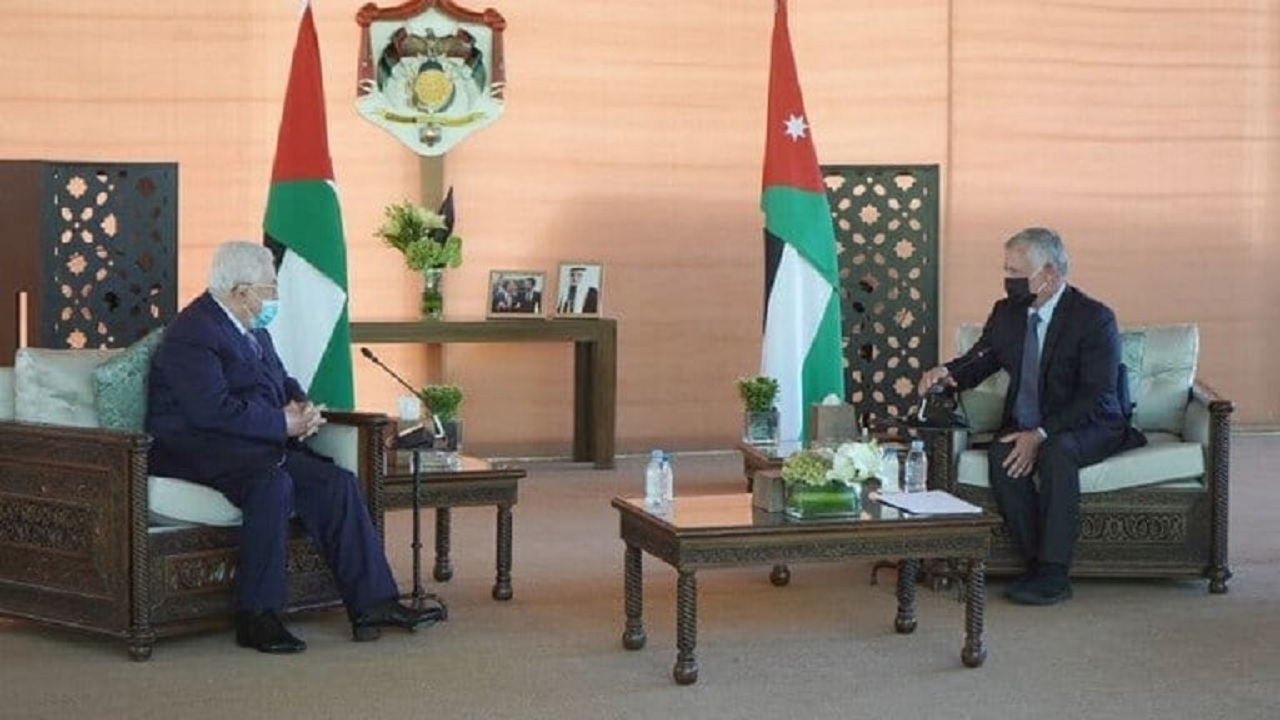 دیدار پادشاه اردن و رئیس تشکیلات خودگردان فلسطین