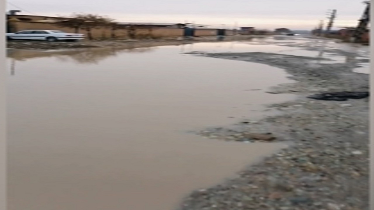 آبگرفتگی جاده در محور واوان به کهریزک + فیلم