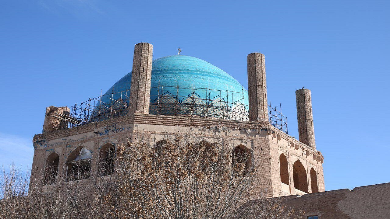 برج بزرگ جنوب شرقی ارگ سلطانیه خواناسازی می‌شود