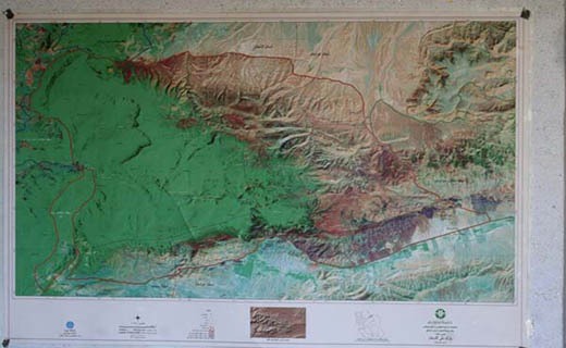نقشه هوایی پارک ملی گلستان