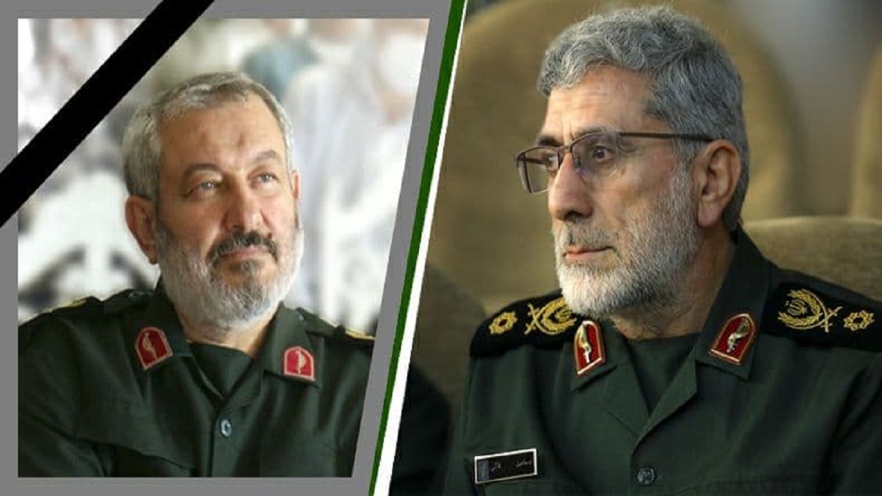 پیام تسلیت سردار قاآنی در پی شهادت سردار استوار محمودآبادی