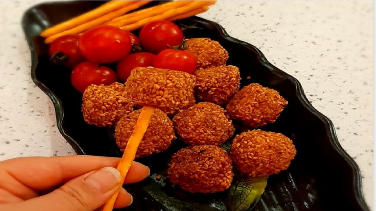 طرز تهیه توپک مرغ کنجدی سوخاری