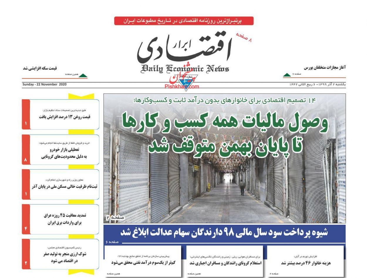 هزینه خانوار ۴۶ درصد بیشتر شد/ ثبت نام ظرفیت خالی مسکن ملی در پایان آذر/ تکلیف مردم با بورس جیست؟