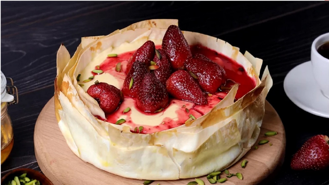 طرز تهیه چیزکیک ترکی با خمیر هزارلا؛ متفاوت و خوشمزه