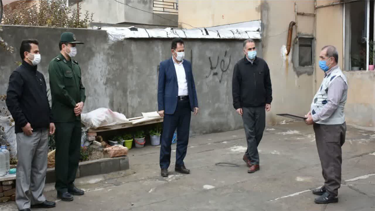 دیدار با خانواده دو شهید مهابادی