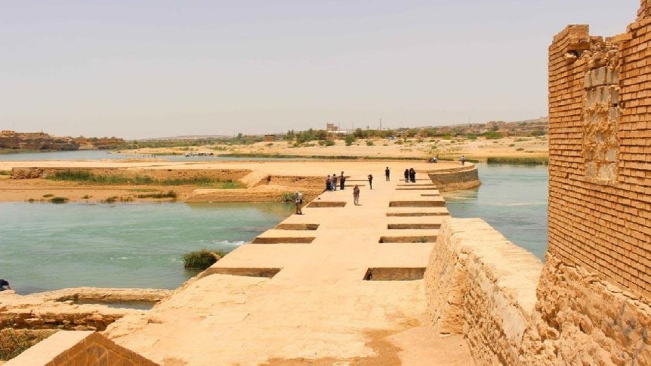 اثر جهانی «بندمیزان» شوشتر زیر آب رفت