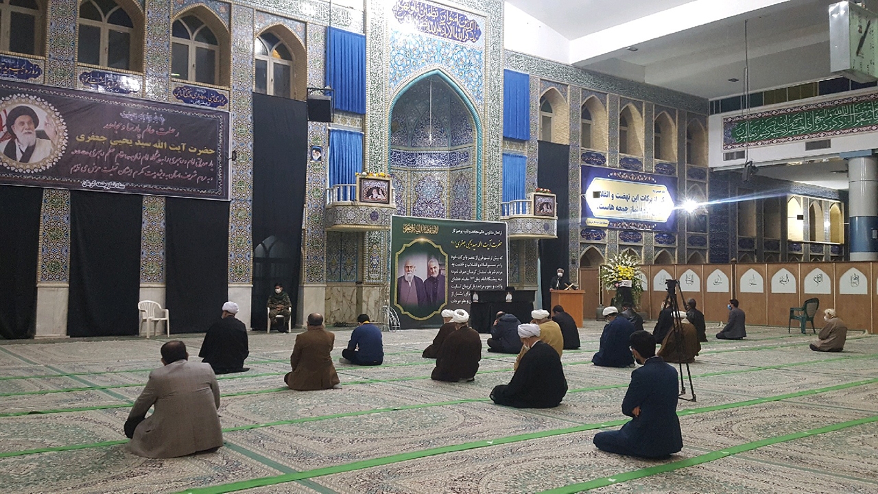 وداع با پیکر آیت الله جعفری