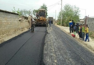 آسفالت معابر ۴ روستای بخش اسماعیلیه اهواز