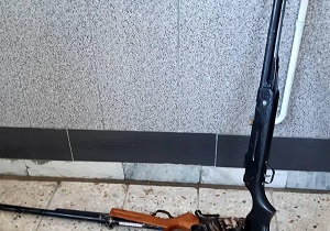 دستگیری شکارچیان متخلف قبل از انجام شکار در شهرستان سربیشه