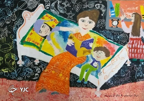 نقاشی کودک برگزیدگان فراخوان نقاشی «دورهمی با کتاب» معرفی شدند