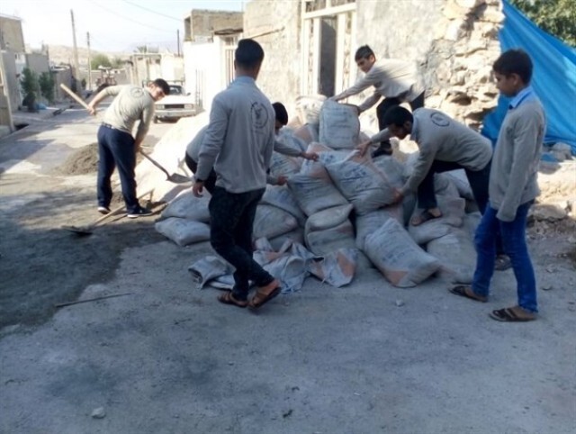 خاطره خوش نوجوانان جهادگر از ساخت خانه محرومان