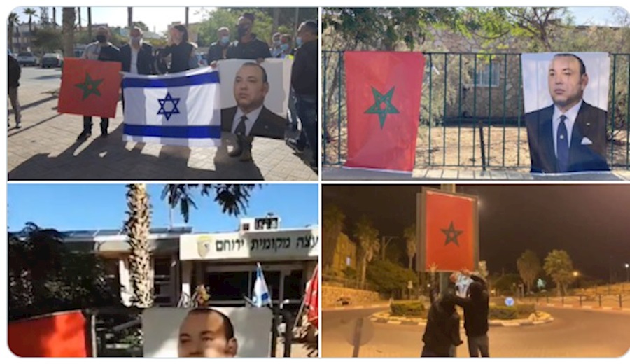 نصب عکس&zwnj;های پادشاه مغرب در خیابان&zwnj;های فلسطین اشغالی