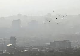 استان همدان در هاله ای از مه و آلودگی هوا