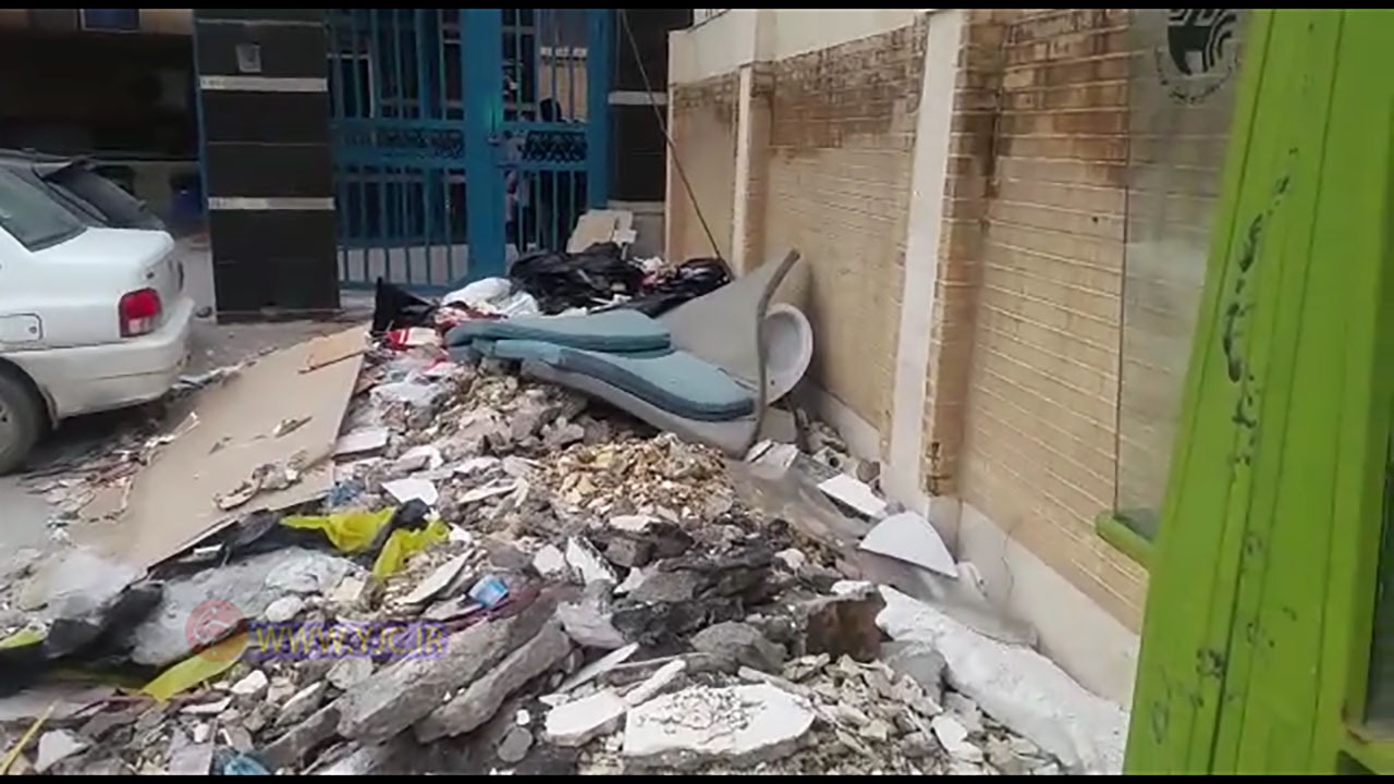انباشت زباله‌های عفونی در بیمارستان امام خمینی اهواز + فیلم