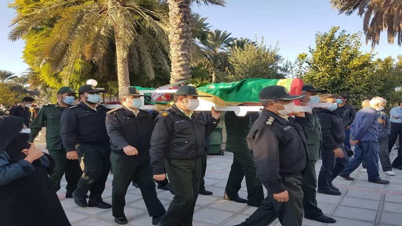 وداع با جانباز دفاع مقدس در لارستان