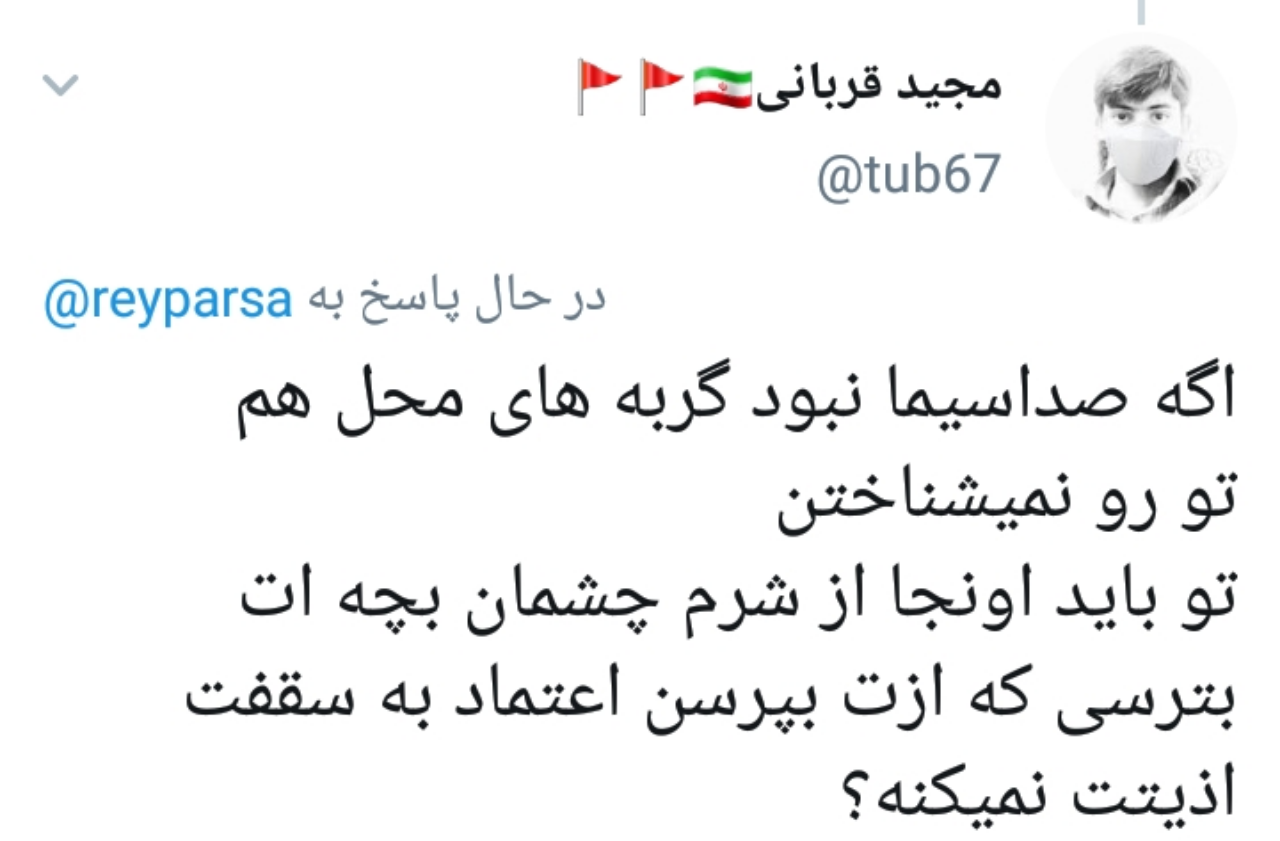 .واکنش هابه توئیت عجیب ریحانه پارسا