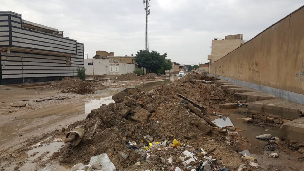 دپوی زباله و نخاله‌های ساختمانی در اهواز + تصاویر