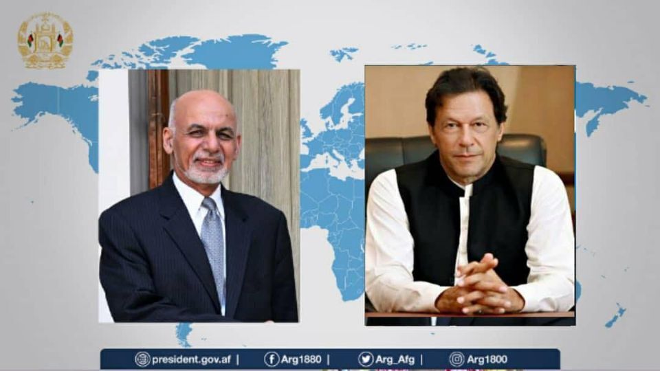 گفتگوی تلفنی اشرف غنی و عمران خان درباره روند صلح