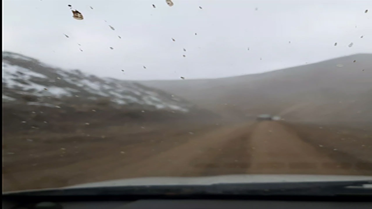 وضع نامناسب جاده الموت شرق به قزوین + فیلم